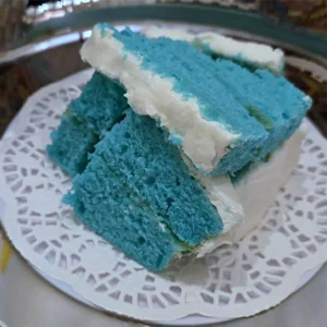 Blue Satin Cake
